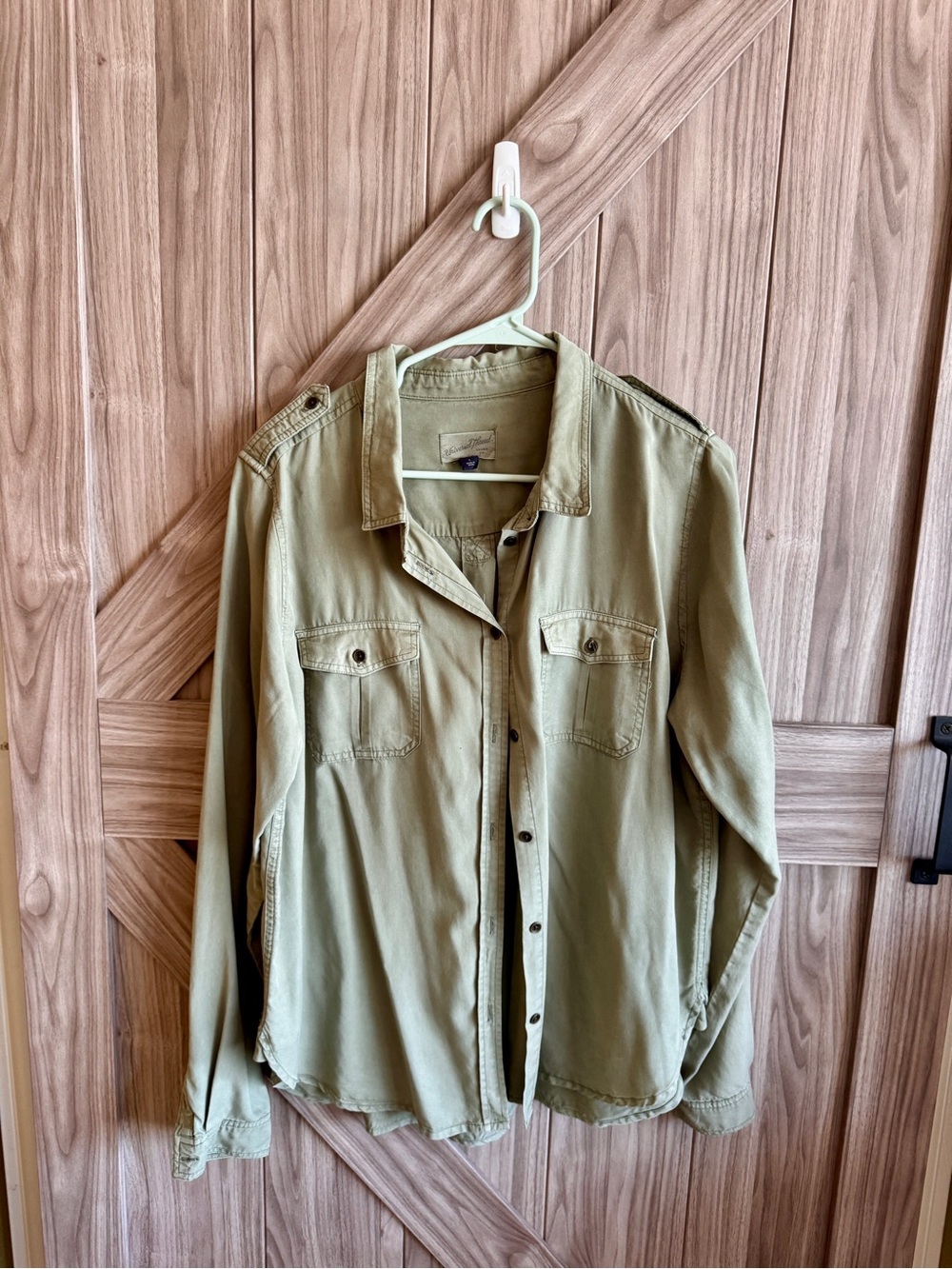 Universal Thread Light Olive Button-Up Shirt